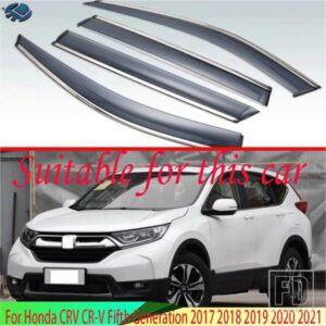 ホンダ CRV CR-V 第五世代 2017-21 プラスチック外装バイザーベントシェード窓日雨ガードディフレクター