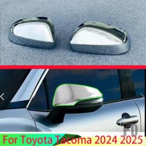 トヨタタコマ 2024 2025 カーアクセサリー ABS クロームドアサイドミラーカバートリムリアビューキャップオーバーレイモールドガーニッシュ