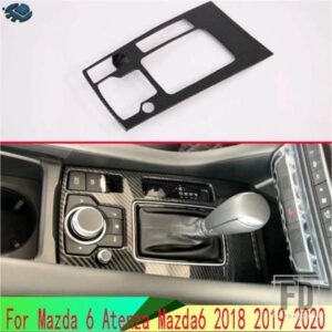 マツダ 6 アテンザ 2018 2019 2020 カーアクセサリーカーボンスタイルギアシフトパネルセンターコンソールカバートリム