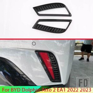 BYD ドルフィン ATTO 2 EA1 2022 2023 カーボンスタイルリアリフレクターフォグライトランプカバートリムベゼルフレームスタイリングガーニッシュ