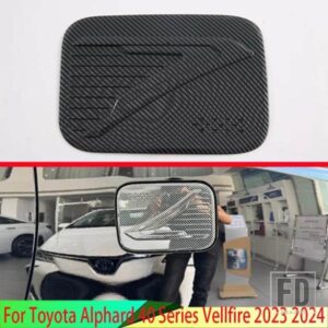 トヨタアルファード 40 シリーズヴェルファイア 2023 2024 カーボンスタイル燃料タンクキャップカバーカースタイリングトリムオイルキャップ