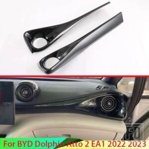 BYD ドルフィン ATTO 2 EA1 2022 2023 カーアクセサリーカーボンスタイルセンターコンソールインテリア計器パネル周囲トリム