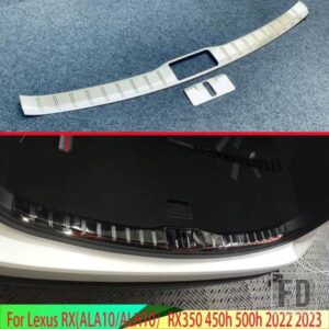 レクサス RX ALA10/ALH10RX350 450H 500H 2022 2023 ステンレスリアトランクスカッフプレートドアシルカバーモールガーニッシュ