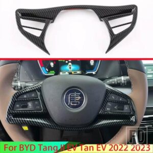 BYD タン II EV タン EV 2022 2023 ABS ステアリングホイールパネルカバーベゼルトリムインサートバッジモールドガーニッシュ