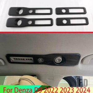DENZA D9 DMI EV 2022 2023 2024 カーアクセサリーカーボンスタイルインテリアルーフベント装飾リアエアベント