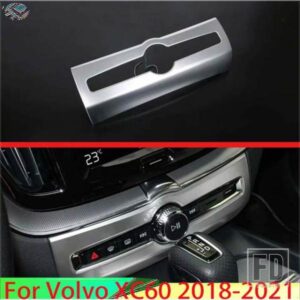 ボルボ XC60 2018-2021 カーアクセサリー ABS クロームエアコンスイッチカバーフレーム 2019 2020
