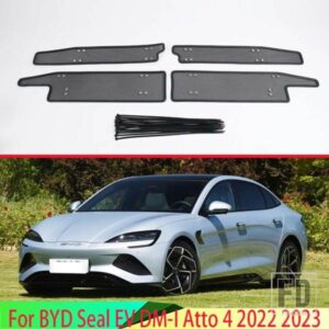 ミドルスクリーニングメッシュフロントグリルメッシュ BYD シール EV DM-I アト 4 2022 2023 フロントグリルネットカバーステンレスアクセサリー