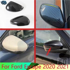 フォードエスケープクーガ 2020 2021 カーアクセサリー ABS クロームドアサイドミラーカバートリムリアビューキャップオーバーレイモールドガーニッシュ