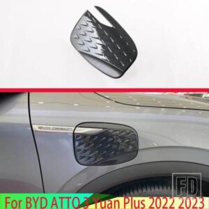 BYD アトー 3 元プラス 2022 2023 カーアクセサリー ABS 装飾グリッター充電ポートカバー