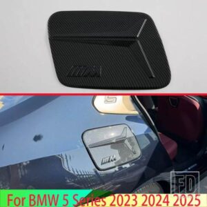 BMW 5 シリーズ 2023 2024 2025 カーアクセサリー ABS ピアノブラックタンクキャップカバースタイリングトリムオイル燃料