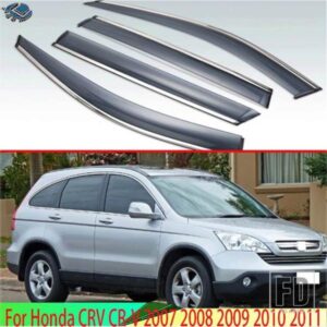 ホンダ CRV CR-V 39387 プラスチック外装バイザーベントシェード窓日雨ガードディフレクター 4 個