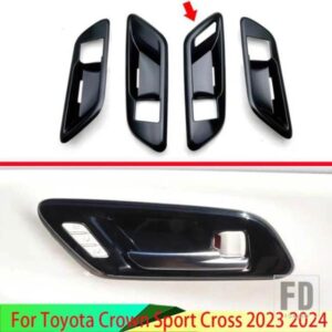 トヨタクラウンスポーツクロス 2023 2024 カーアクセサリー ABS インナードアハンドルカバーキャッチボウルトリム挿入ベゼルフレームガーニッシュ