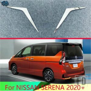 日産セレナ 2020-23 カーアクセサリー ABS クロームトリムテールライトリアバックフレームランプカバーモールド