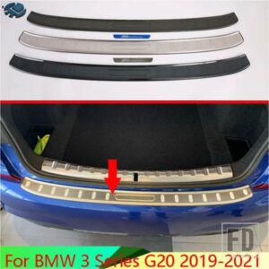 BMW 3 シリーズ G20 2019-2021 ステンレスリアバンパー窓枠外側トランクス装飾プレートペダル