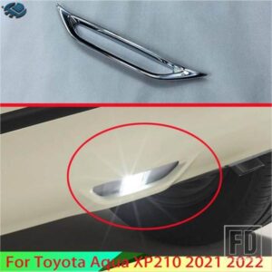 トヨタアクア XP210 2021 2022 カーアクセサリー ABS クローム自動車ブレーキランプランプシェードモールド