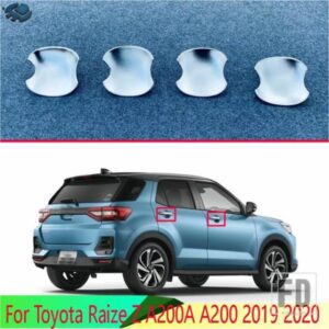 トヨタライズ Z A200A A200 2019 2020 ABS クロームドアハンドルボウルカバーカップキャビティトリムインサートキャッチモールドガーニッシュ