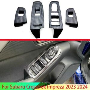スバル CROSSTREK インプレッサ 2023 2024 カーアクセサリーステンレスドア窓アームレストカバースイッチパネルトリムガーニッシュ