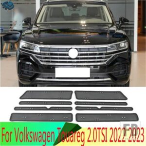 ミドルスクリーニングメッシュフロントグリルメッシュフォルクスワーゲントゥアレグ 2.0TSI 2022 + フロントグリルネットカバーステンレスアクセサリー