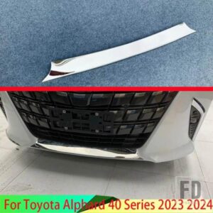 トヨタ アルファード 40 シリーズ 2023 2024 ステンレスメッキ前バーバンパーカバーシールドトリムモールドアンダーグリル