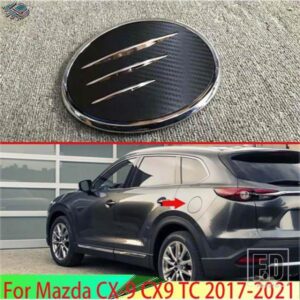 マツダ CX-9 CX9 TC 2017-21 飾るアクセサリー燃料タンクキャップカバースタイリングトリムオイル燃料キャップ