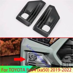 トヨタ RAV4 XA50 2019-2024 2020 車飾るアクセサリー ABS フロントフォグライトランプカバートリムベゼルフレームスタイリングガーニッシュ