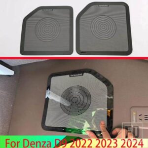 DENZA D9 DMI EV 2022 2023 2024 カーアクセサリーステンレススピーカートランクツイーターカバートリム