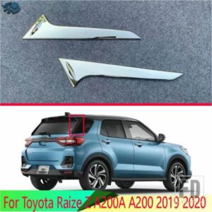 トヨタライズ Z A200A A200 2019-22 ABS クロームサイドドアリアビューウィンドウスポイラーカバートリムインサートガーニッシュベゼル