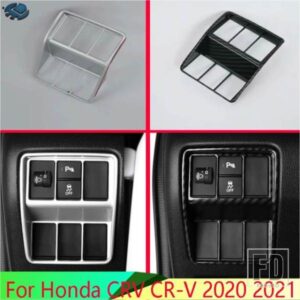 ホンダ CRV CR-V 2020 2021 カーアクセサリー ABS クロームヘッドライトスイッチボタンコントロールパネルカバートリムベゼル