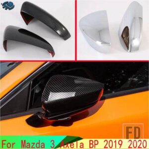 マツダ 3 アクセラセダン BP 2019 2020 カーアクセサリー ABS クロームドアサイドミラーカバートリムリアビューキャップオーバーレイモールド