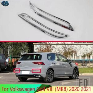 フォルクスワーゲンゴルフ VIII MK8 2020 2021 ABS クロームリアリフレクターフォグライトランプカバートリムベゼルフレームスタイリングガーニッシュ