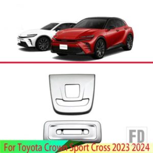 トヨタクラウンスポーツクロス 2023 2024 カーアクセサリー ABS クロームインテリアライト読書灯トリムカバー