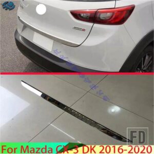 マツダ CX-3 DK 2016-2020 カーアクセサリー ABS クロームテールゲートドアカバートリムリアトランクモールディングベゼルスタイリングステッカー 2018
