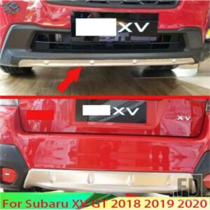 スバル XV GT 2018-21 カーアクセサリーステンレスフロントとリアバンパースキッドプロテクターガードプレート