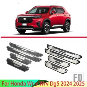 ホンダ WR-V WRV DG5 2024 2025 ステンレス内側外側ドアシルパネルスカッフプレートキックステップトリムカバープロテクター