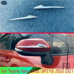 トヨタヤリスクロス XP210 2020 2021 2022 ABS クロームサイドミラーリアビューウイングクロームカバートリムモールドベゼルスタイリング