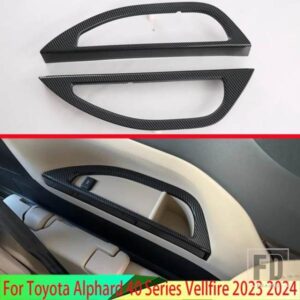 トヨタ アルファード 40 系ヴェルファイア 2023 2024 3 列目シート両側水カップフレーム装飾
