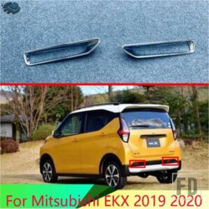 三菱 EK X 2020-2022 カーアクセサリー ABS クロームリアリフレクターフォグライトランプカバートリムベゼルフレームスタイリングガーニッシュ