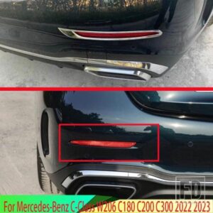 メルセデスベンツ C クラス W206 C180 C200 C300 2022 2023 ABS クロームリアリフレクターフォグライトランプカバートリムベゼルフレームスタイリング