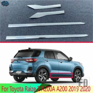 トヨタライズ Z A200A A200 2019-22 カーアクセサリー ABS クロームサイドドアボディモールドモールドトリム