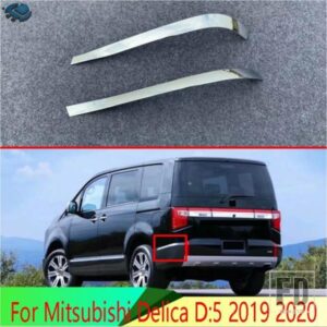 三菱デリカ D:5 2019-22 カーアクセサリーステンレスリアバンパープロテクタートリム