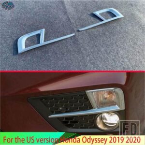 米国版ホンダ オデッセイ 2019 2020 カーアクセサリー ABS クロームフロントフォグライトランプカバートリム