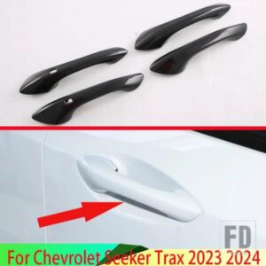 シボレーシーカートラックス 2023 2024 カーアクセサリー ABS ドアハンドルカバースマートキー穴キャッチキャップトリムモールド