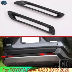 トヨタ RAV4 XA50 2019-2024 飾るアクセサリーリアフォグライトランプカバートリムベゼルフレームスタイリングガーニッシュ