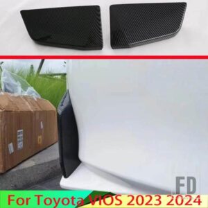 トヨタ VIOS 2023 2024 カーボンスタイルリアリフレクターフォグライトランプカバートリムベゼルフレームスタイリングガーニッシュ