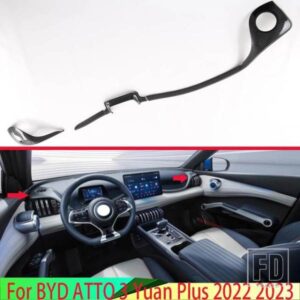 BYD アトー 3 元プラス 2022 2023 カーアクセサリーカーボンスタイルセンターコンソールインテリアインパネ周りトリム