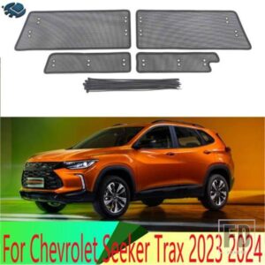 ミドルスクリーニングメッシュフロントグリルメッシュシボレーシーカートラックス 2023 2024 フロントグリルネットカバーステンレスアクセサリー