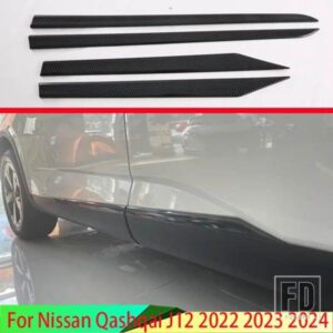 日産キャシュカイ J12 2022 2023 2024 カーアクセサリーピアノブラックサイドドアボディモールドモールドトリム