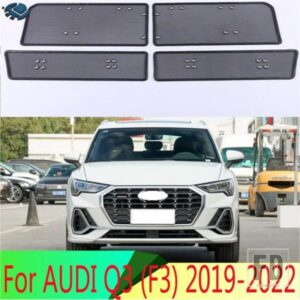 ミドルスクリーニングメッシュフロントグリルメッシュアウディ Q3 F3 2019-2022 フロントグリルネットカバーステンレスアクセサリー
