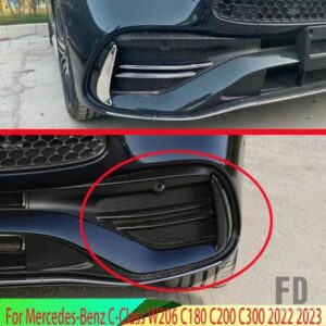 メルセデス ベンツ C クラス W206 C180 C200 C300 2022 2023 カーアクセサリー ABS クロームフロントフォグライトランプカバートリムモールドベゼル
