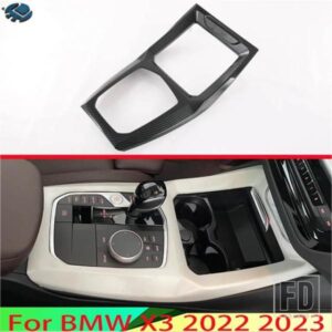 BMW X3 2022 2023 カーアクセサリー ABS クロームギアシフトパネルセンターコンソールカバートリムフレームカースタイリングステッカー